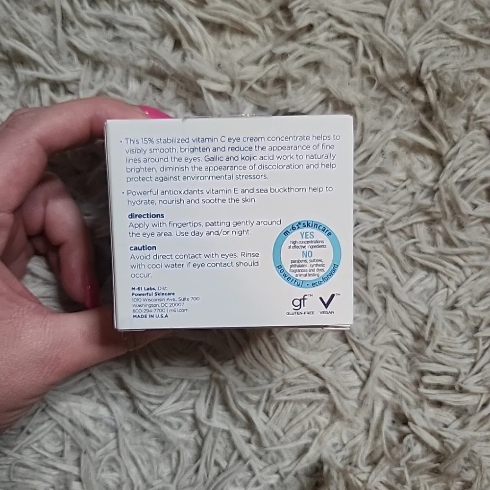 M-61 Powerful Skincare Vitablast C 15% Radiance-Boosting EYE CONCENTRATE 0.5 oz - Picture 9 of 10